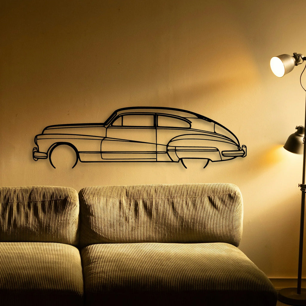 Roadmaster 1948 Classic Silhouette Metal Wall Art - Tinvibe