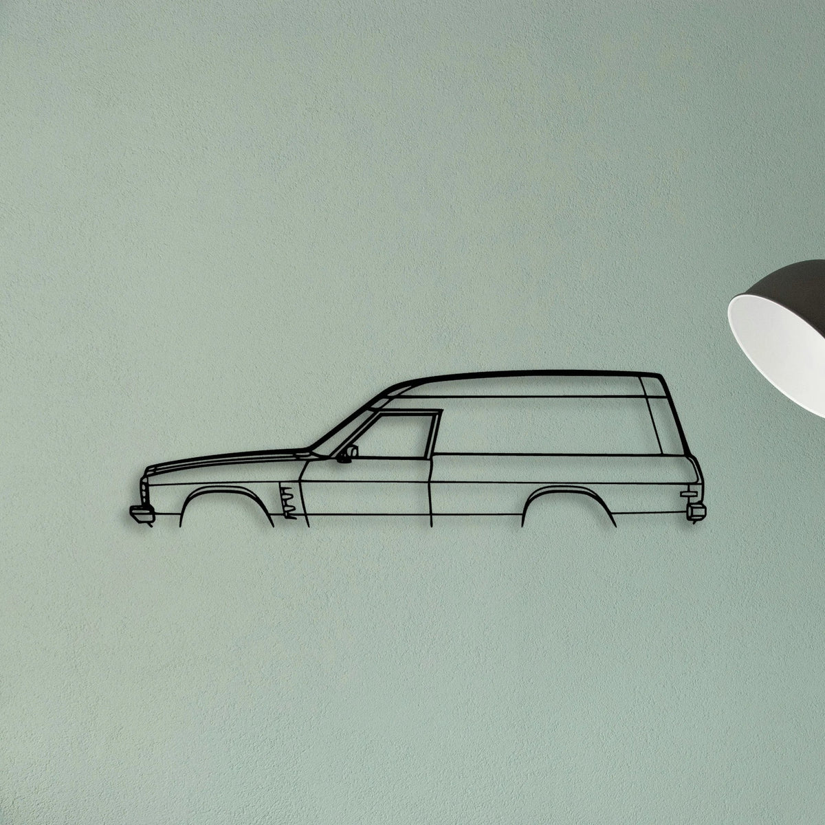 Sandman Panelvan 1975 Classic Silhouette Metal Wall Art - Tinvibe