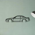 Silvia S13 1990 Classic Silhouette Metal Wall Art - Tinvibe