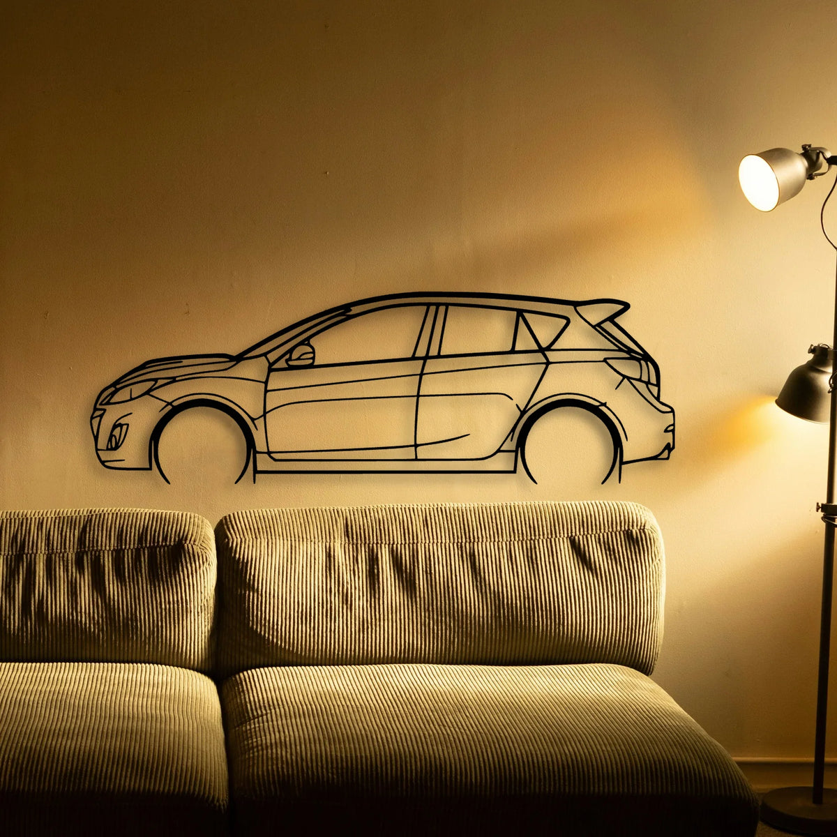 Speed 3 2012 Classic Silhouette Metal Wall Art - Tinvibe