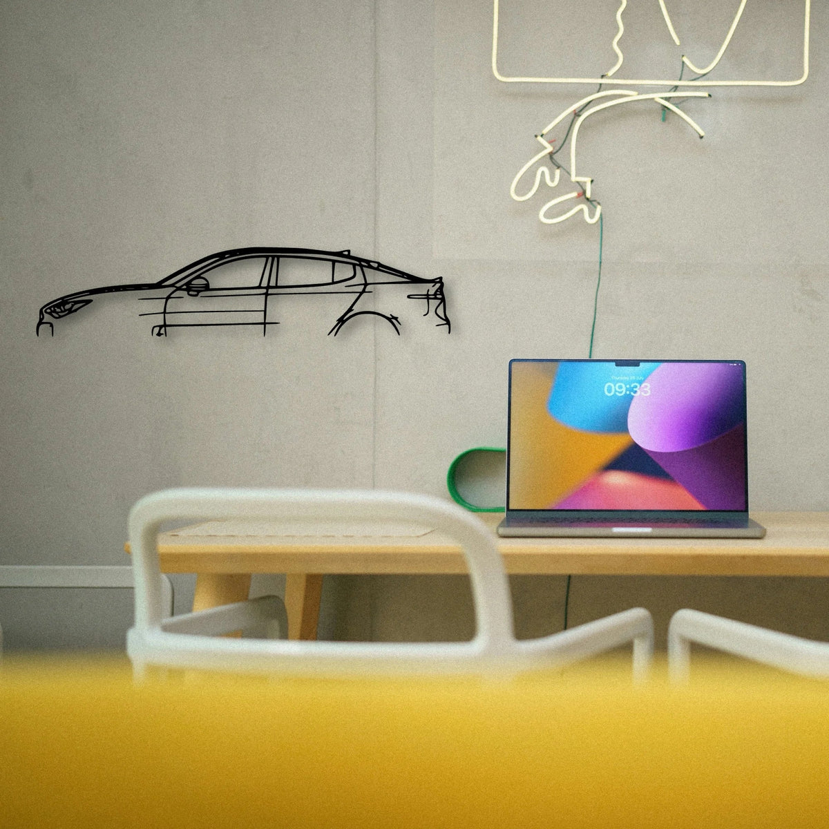 Stinger GT2 2019 Classic Silhouette Metal Wall Art - Tinvibe
