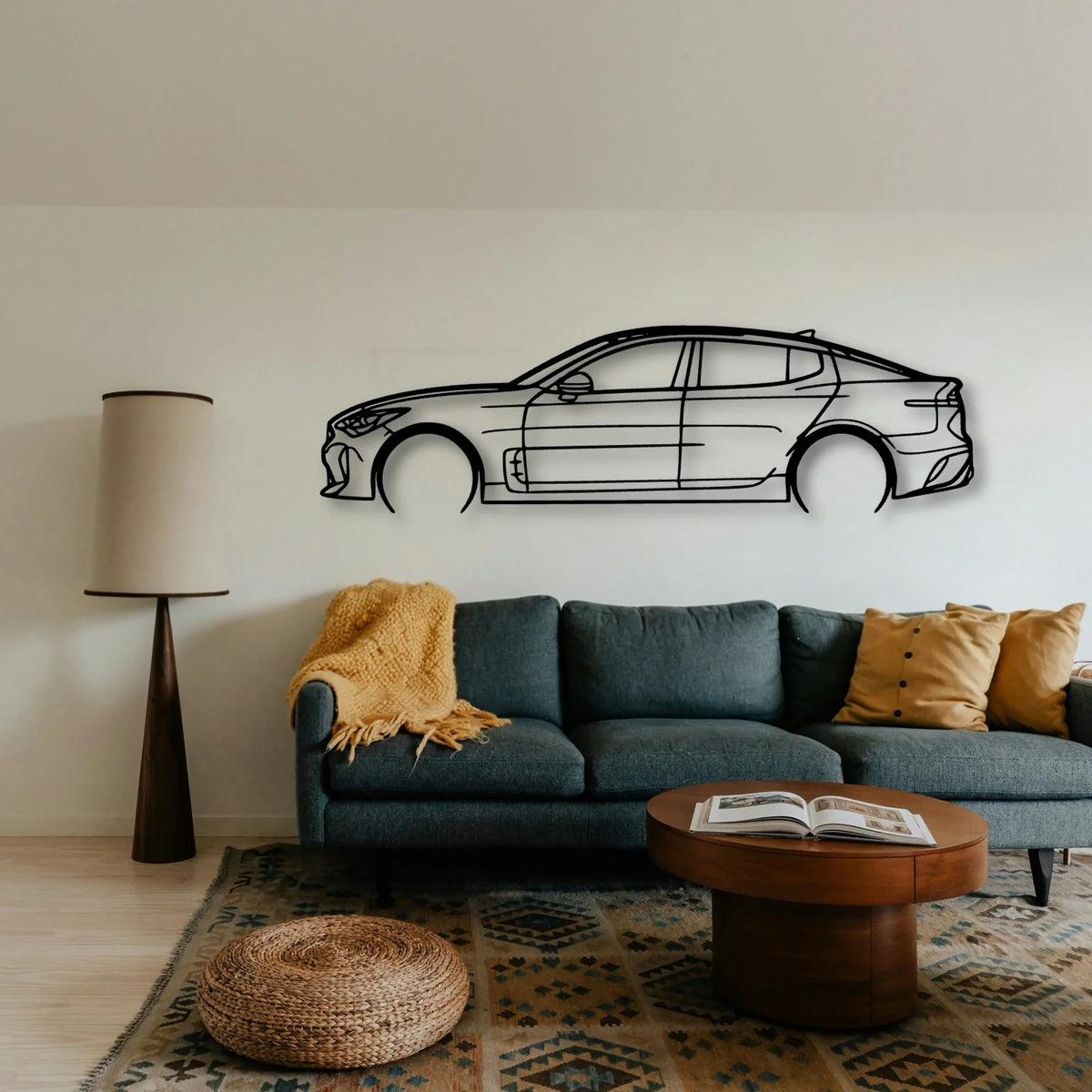 Stinger GTS 2019 Classic Silhouette Metal Wall Art - Tinvibe