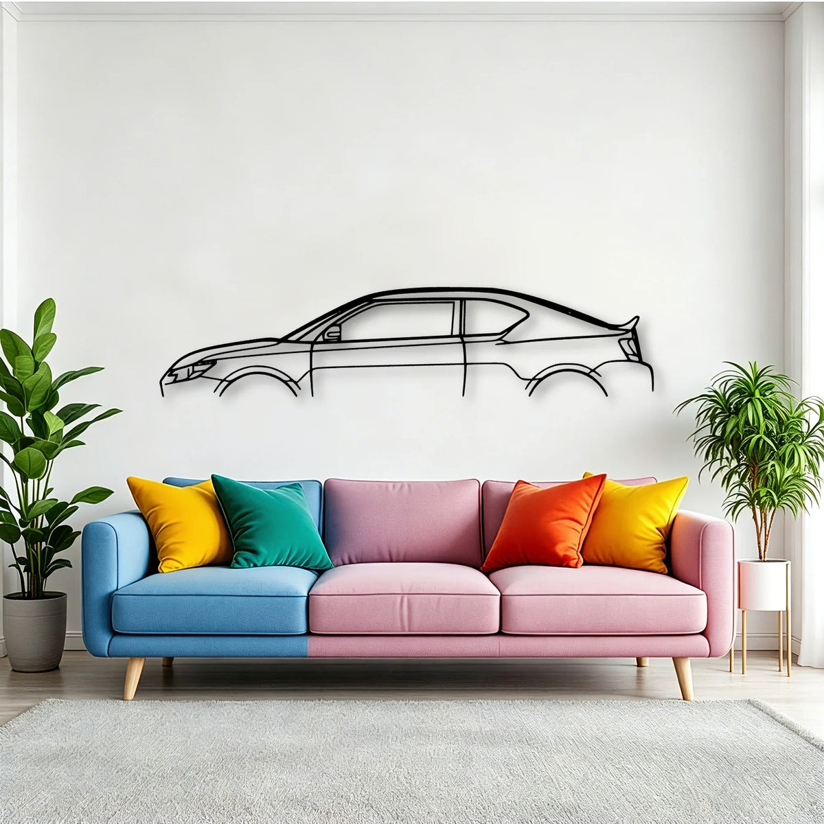 TC 2015 Classic Silhouette Metal Wall Art - Tinvibe