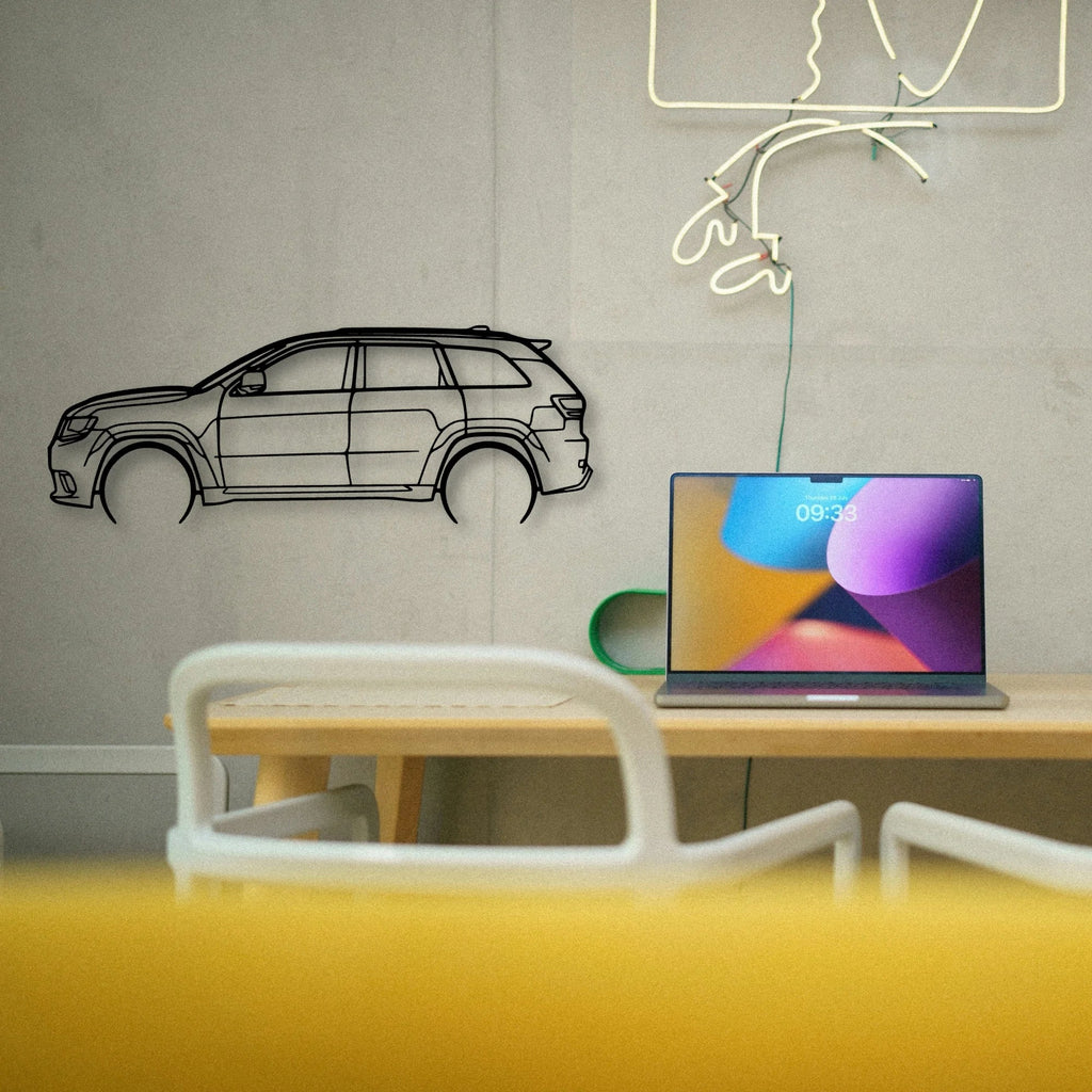 Trackhawk 2018 Classic Silhouette Metal Wall Art - Tinvibe