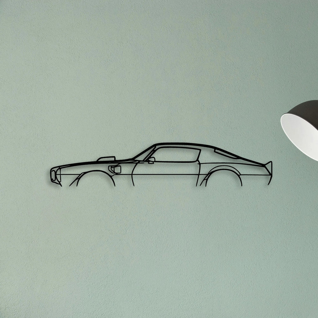 Trans AM 1973 Classic Silhouette Metal Wall Art - Tinvibe