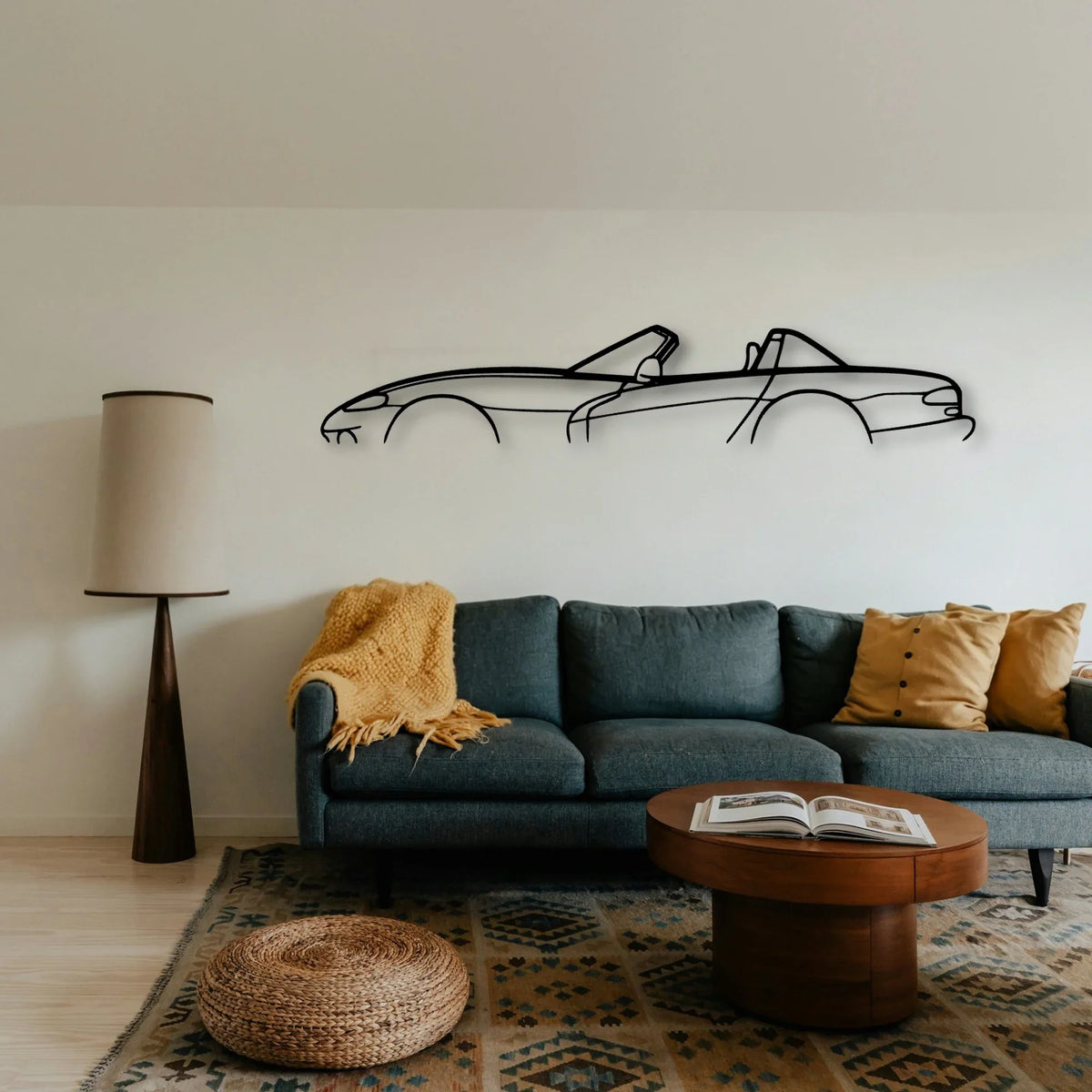 Viper RT 10 1994 Classic Silhouette Metal Wall Art - Tinvibe