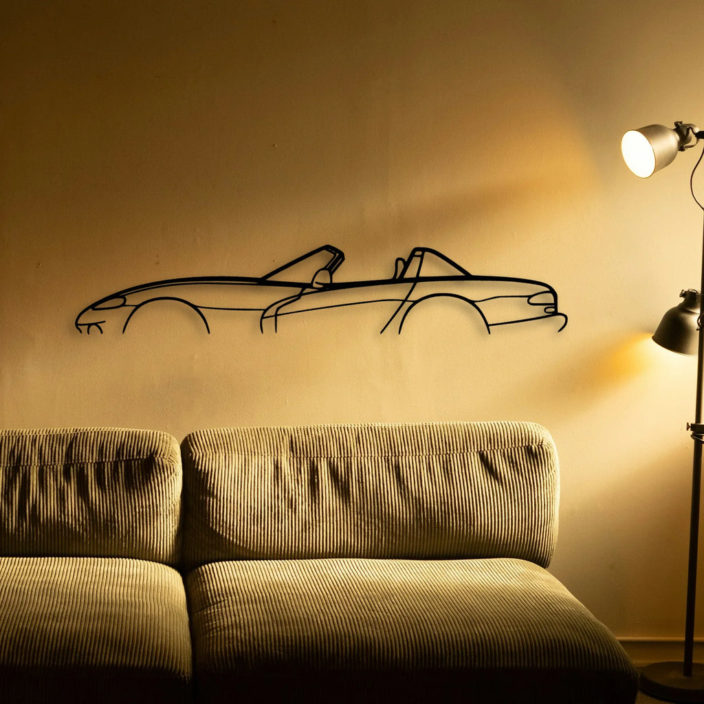 Viper RT 10 1994 Classic Silhouette Metal Wall Art - Tinvibe
