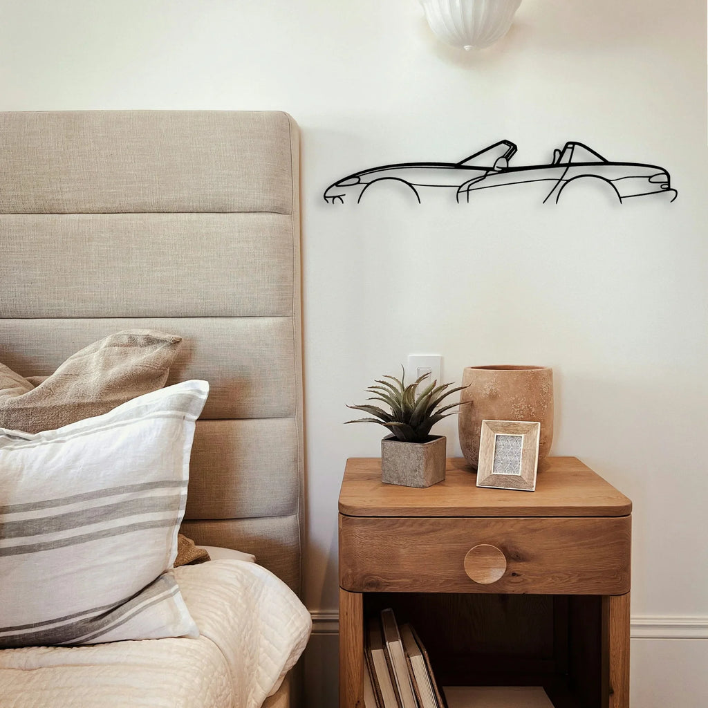 Viper RT 10 1994 Classic Silhouette Metal Wall Art - Tinvibe