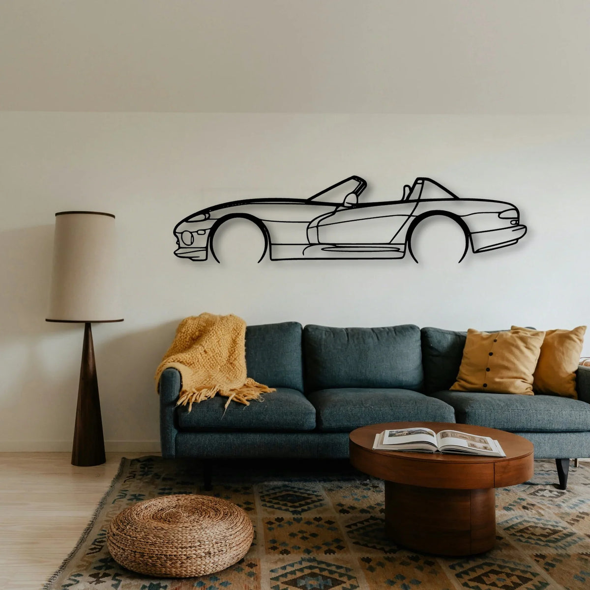 Viper RT 1999 Classic Silhouette Metal Wall Art - Tinvibe