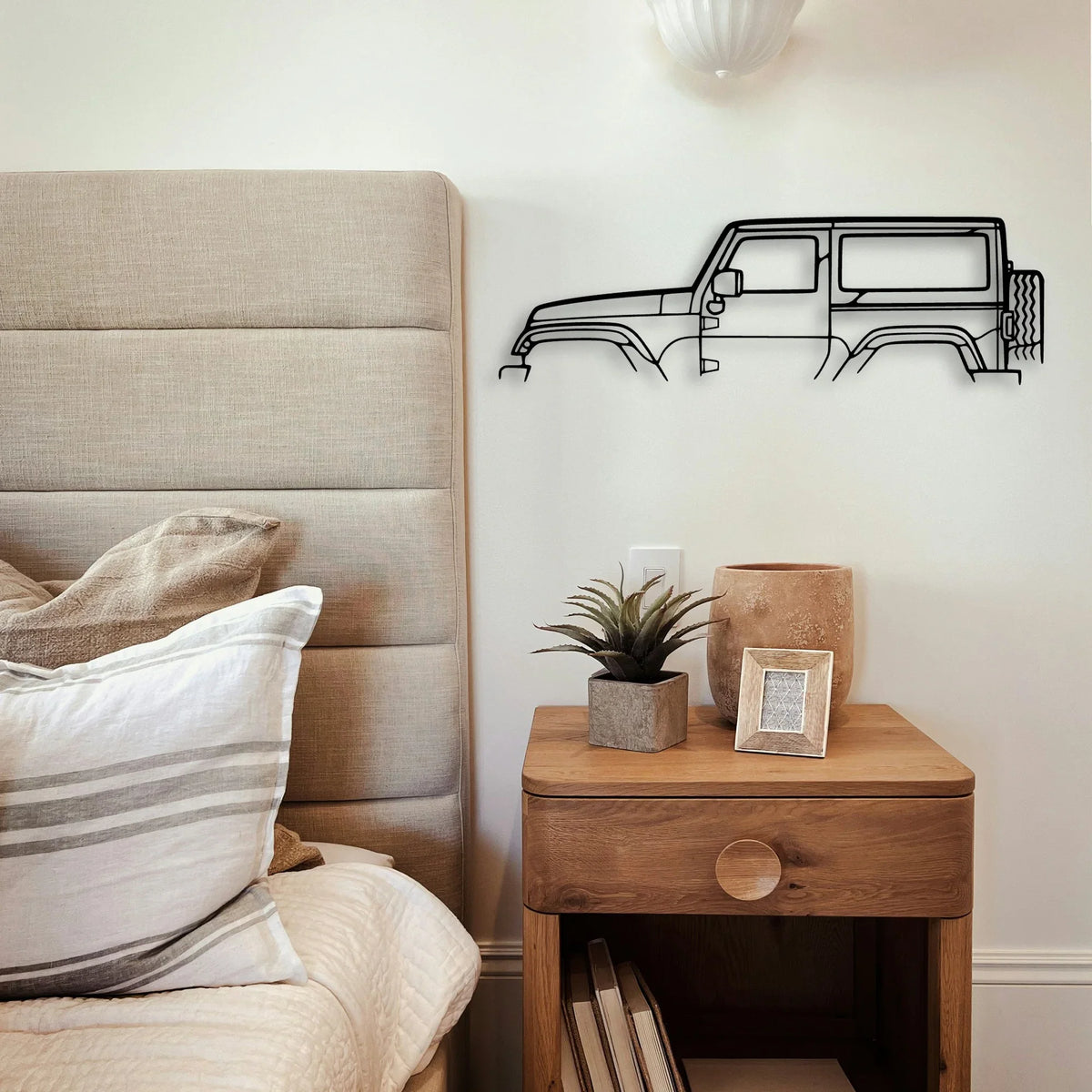Wrangler 2013 Classic Silhouette Metal Wall Art - Tinvibe