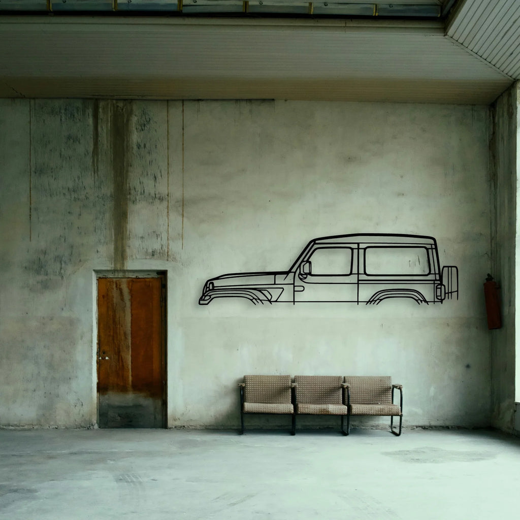 Wrangler JL 2020 Classic Silhouette Metal Wall Art - Tinvibe
