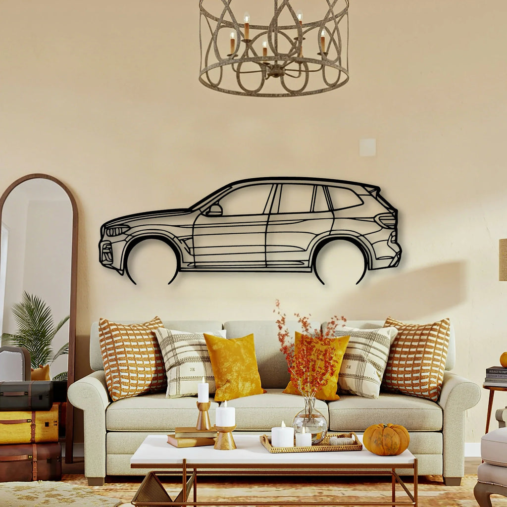 X3 M40I Classic Silhouette Metal Wall Art - Tinvibe