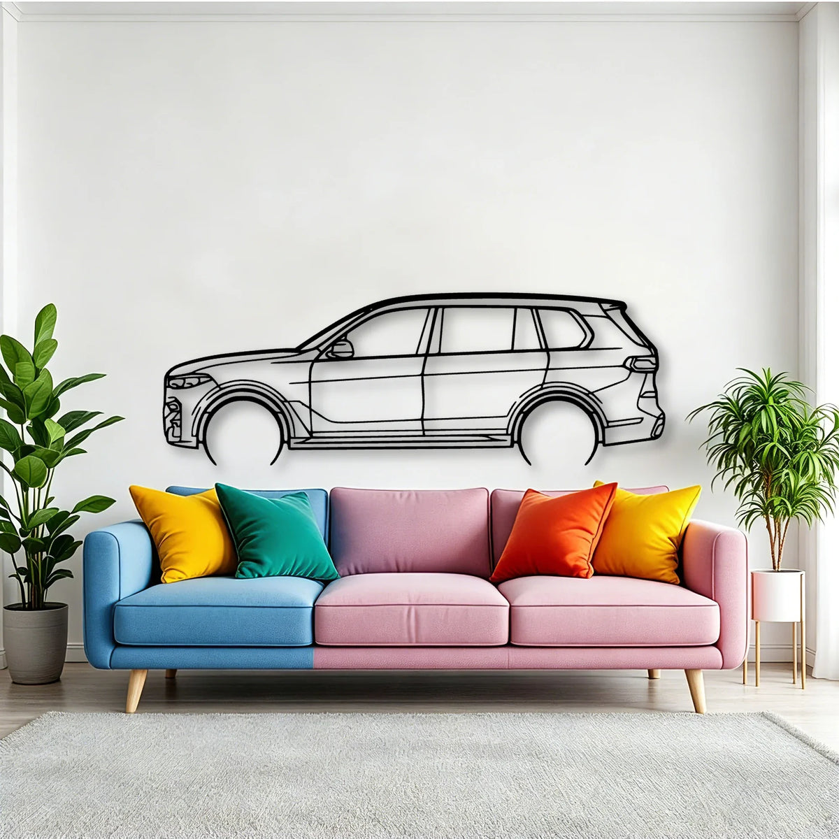 X7 2020 Classic Silhouette Metal Wall Art - Tinvibe