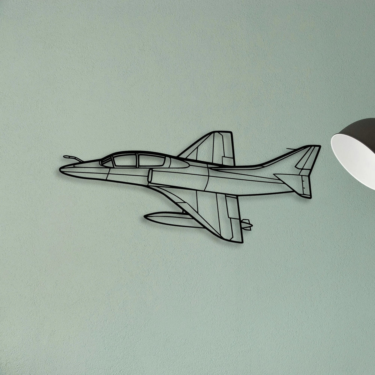 A23 24 Musketeer 4 Classic Aircraft Silhouette Metal Wall Art - Tinvibe
