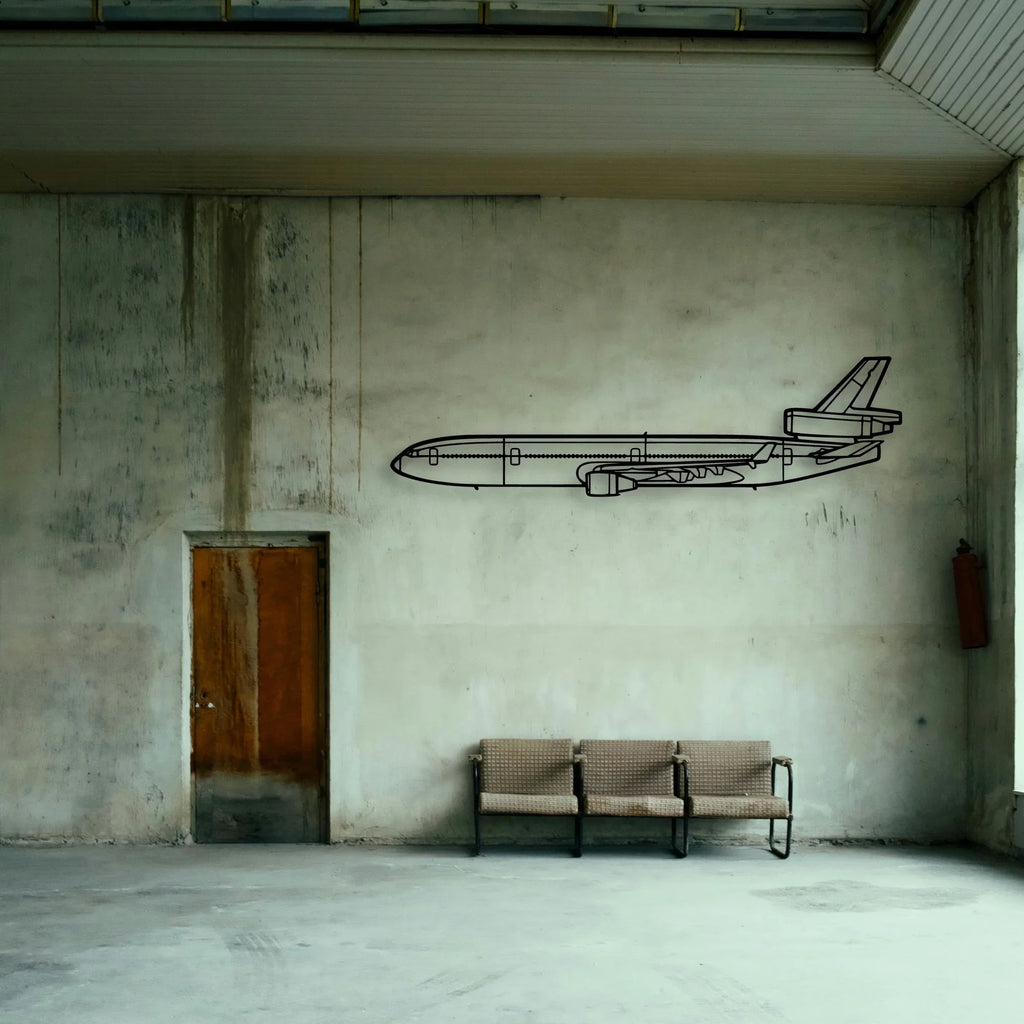 A23 24 Musketeer Classic Aircraft Silhouette Metal Wall Art - Tinvibe