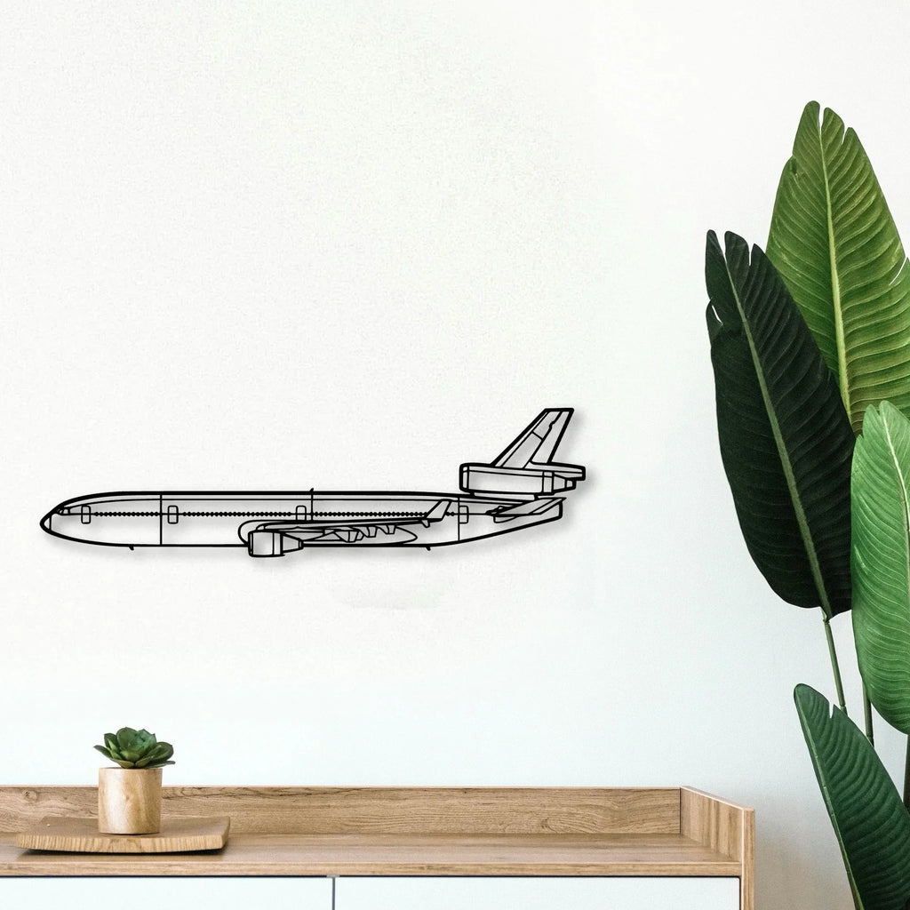 A23 24 Musketeer Classic Aircraft Silhouette Metal Wall Art - Tinvibe