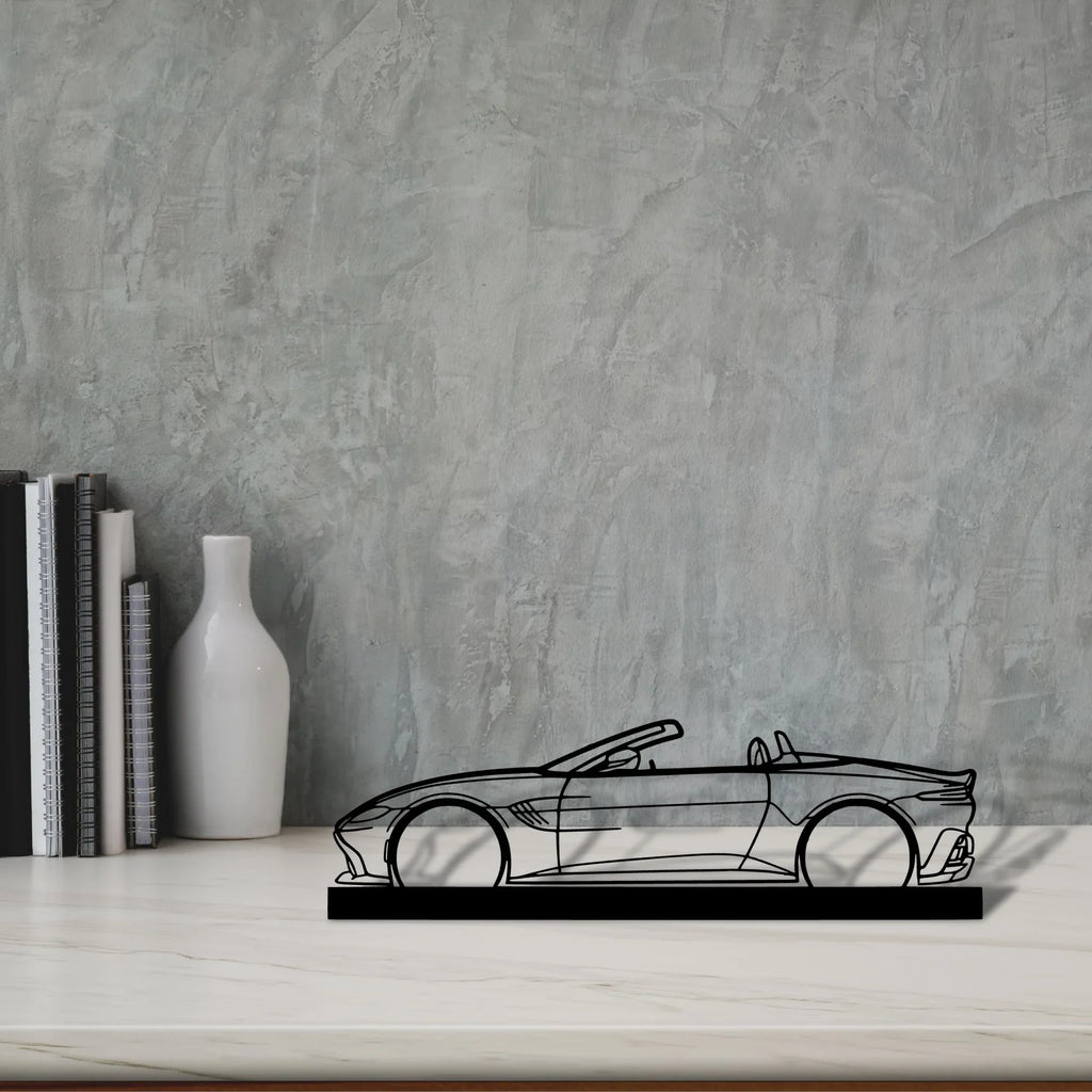 aston-vantage-cabrio Silhouette Metal Art Stand - Tinvibe