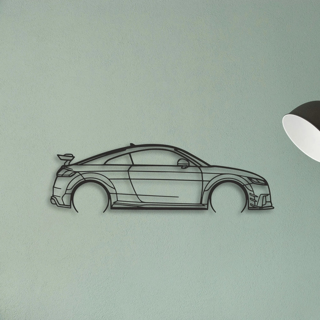 Audi TT Classic Silhouette Metal Wall Art - Tinvibe