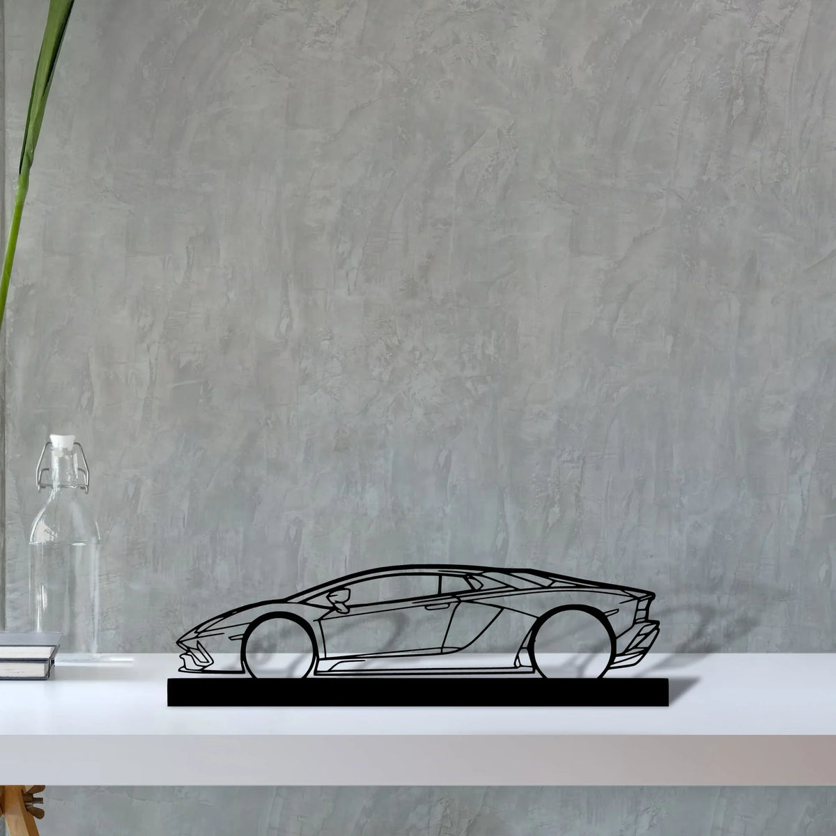 aventador-s-2019-2 Silhouette Metal Art Stand - Tinvibe