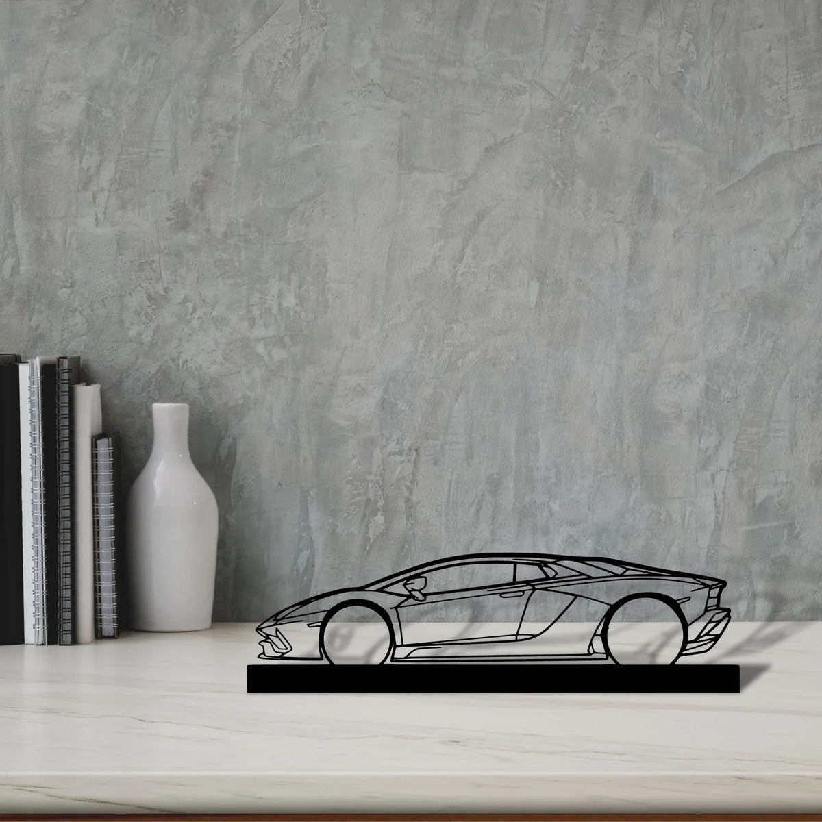 aventador-s-2019-2 Silhouette Metal Art Stand - Tinvibe