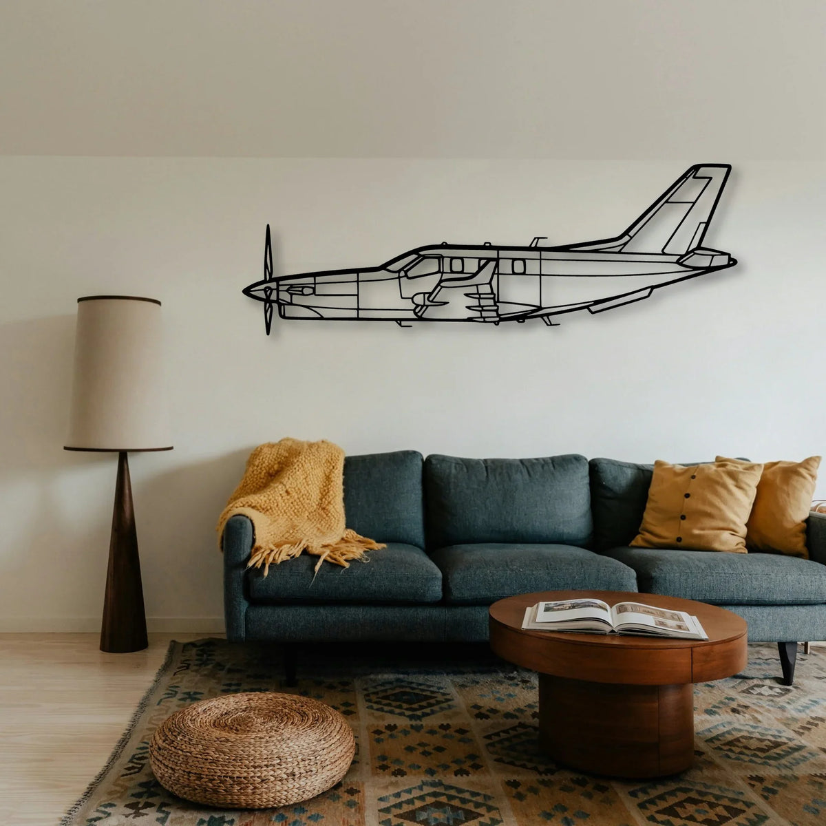 B 70 2 Classic Aircraft Silhouette Metal Wall Art - Tinvibe