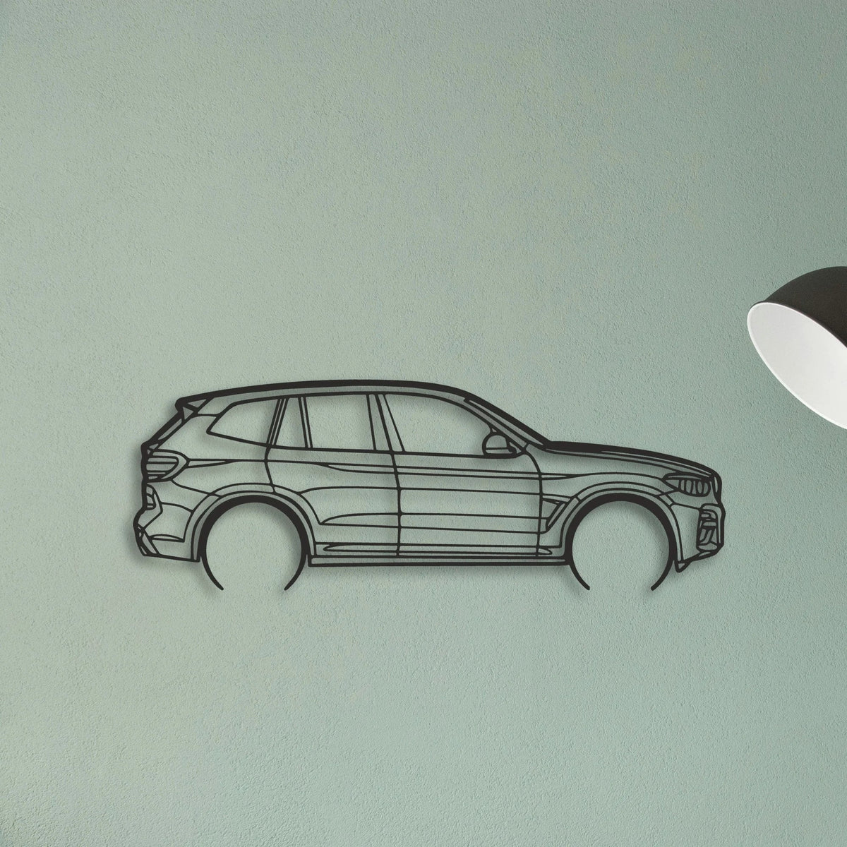 BMW X3 Classic Silhouette Metal Wall Art - Tinvibe