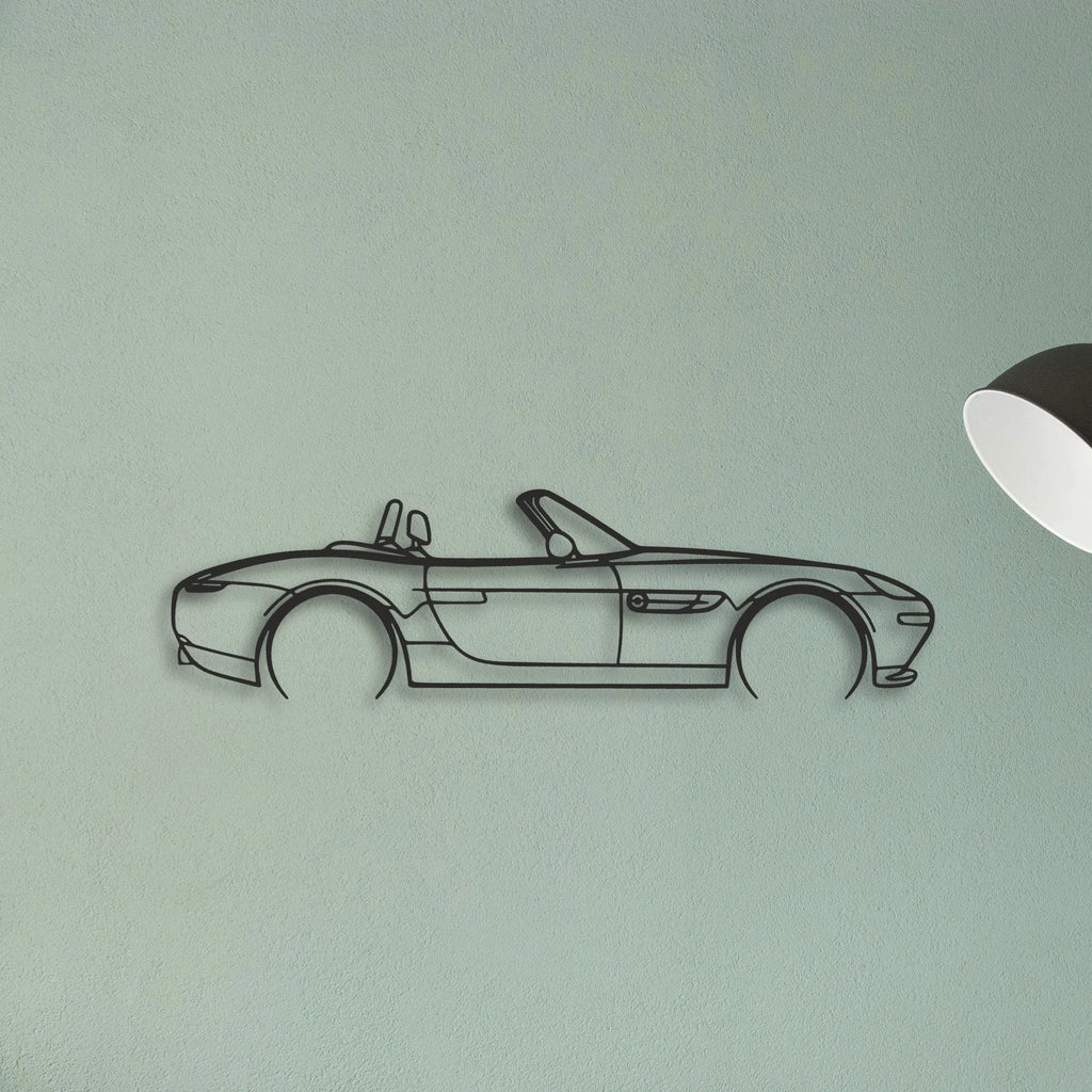BMW Z8 Classic Silhouette Metal Wall Art - Tinvibe