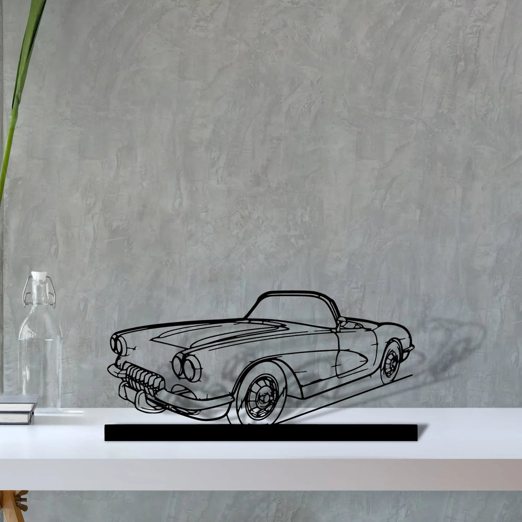 c1-1960 Silhouette Metal Art Stand - Tinvibe