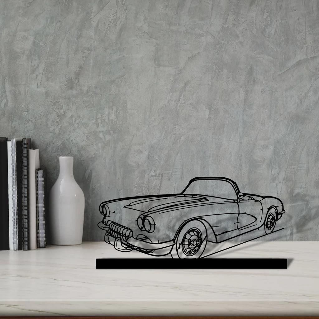 c1-1960 Silhouette Metal Art Stand - Tinvibe
