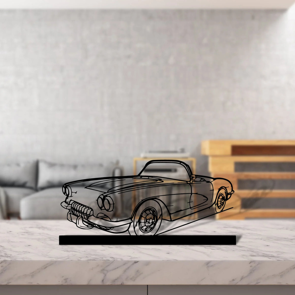 c1-1960 Silhouette Metal Art Stand - Tinvibe