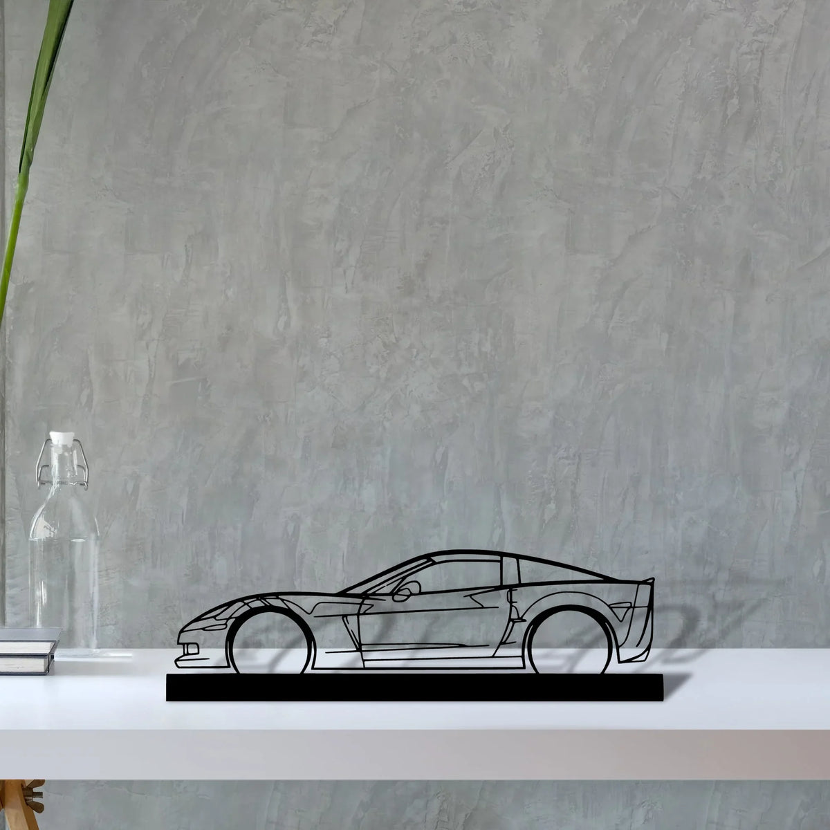 c6-z06 Silhouette Metal Art Stand - Tinvibe