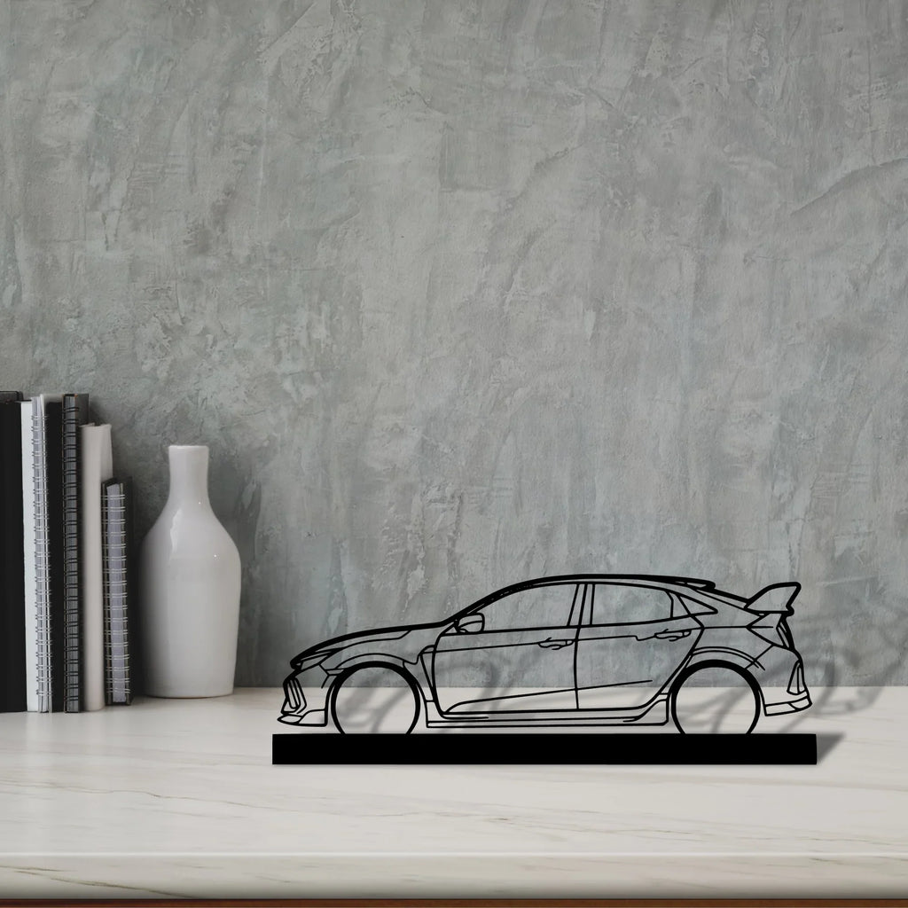 civic-type-r-fk8 Silhouette Metal Art Stand - Tinvibe