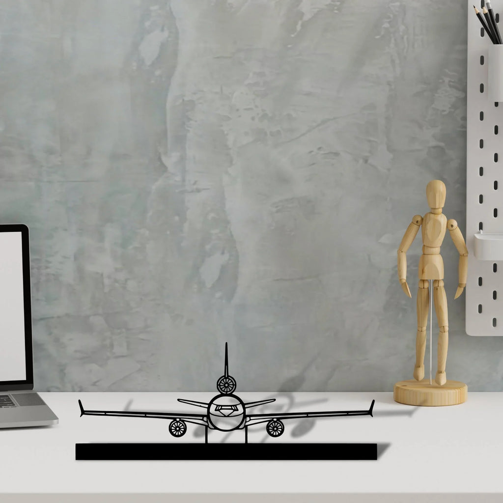 douglas-md-11-front-missiles Silhouette Metal Art Stand - Tinvibe