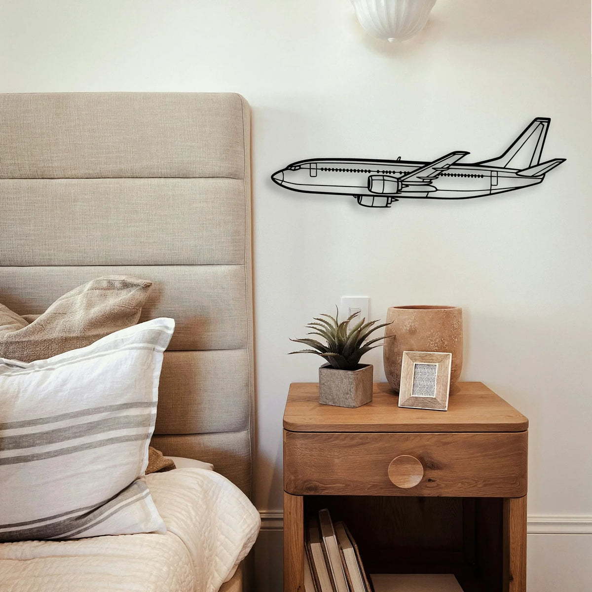 F 16D Classic Aircraft Silhouette Metal Wall Art - Tinvibe