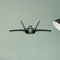 F 22 Raptor 2 Classic Aircraft Silhouette Metal Wall Art - Tinvibe