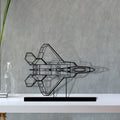 f-22-raptor-6 Silhouette Metal Art Stand - Tinvibe