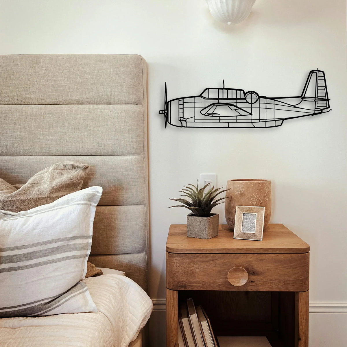 F 4C Phantom Classic Aircraft Silhouette Metal Wall Art - Tinvibe