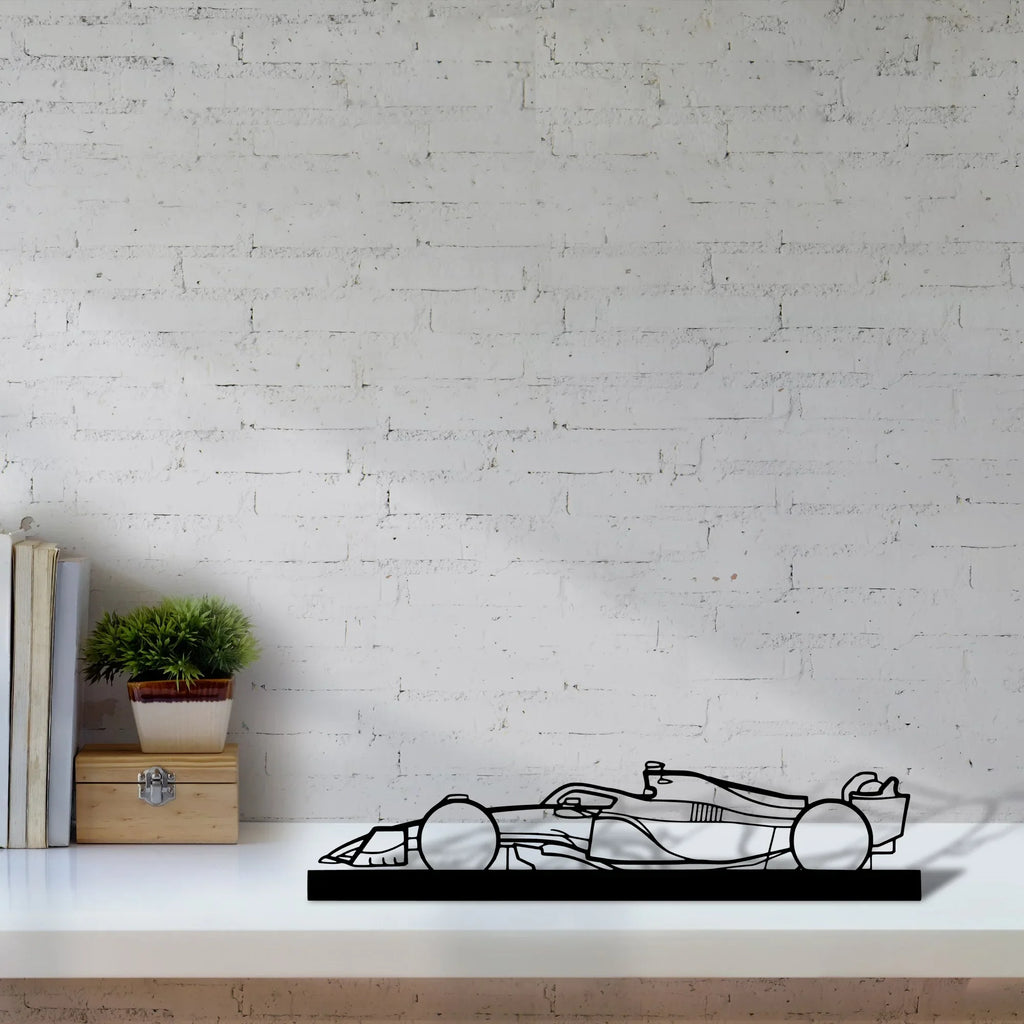 f1-2022-mercedes-2 Silhouette Metal Art Stand - Tinvibe