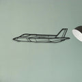 F35C Lightning Li 2 Classic Aircraft Silhouette Metal Wall Art - Tinvibe