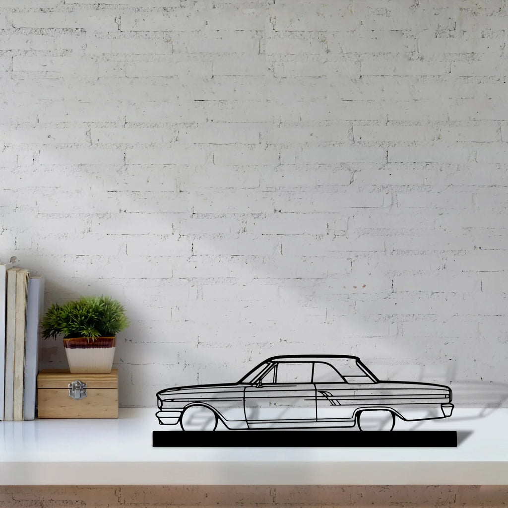 fairlane-coupe-1964 Silhouette Metal Art Stand - Tinvibe