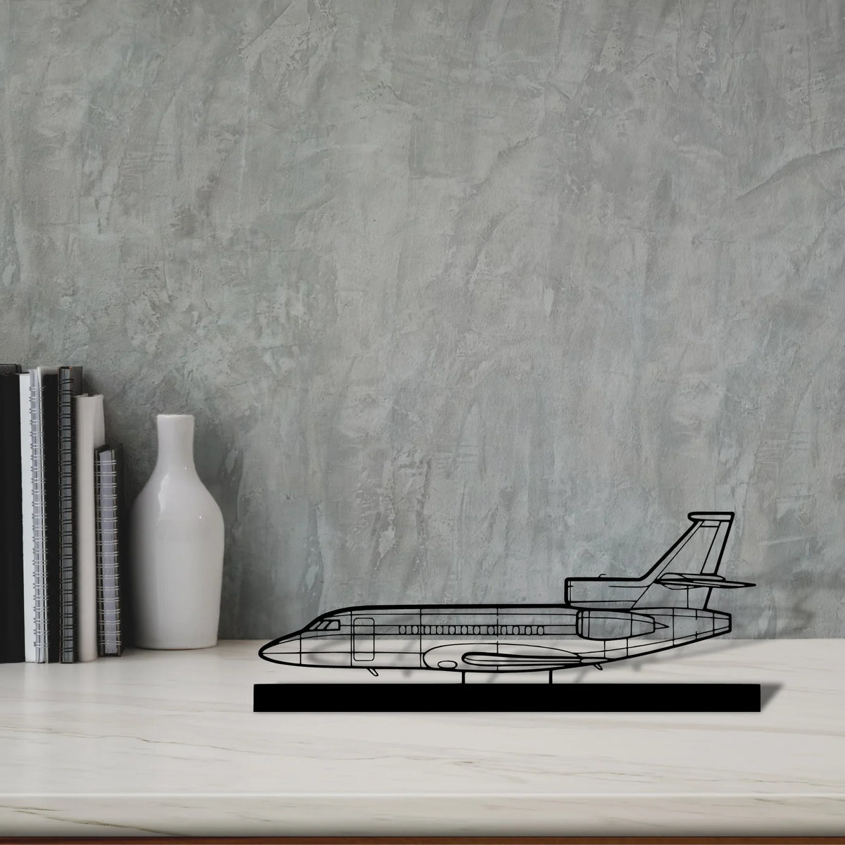 falcon-900ex-4 Silhouette Metal Art Stand - Tinvibe