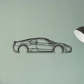 Ferrari F430 Scuderia Classic Silhouette Metal Wall Art - Tinvibe