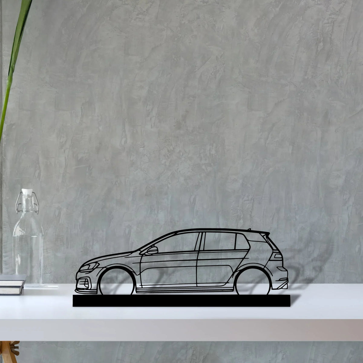 golf-7-gti Silhouette Metal Art Stand - Tinvibe