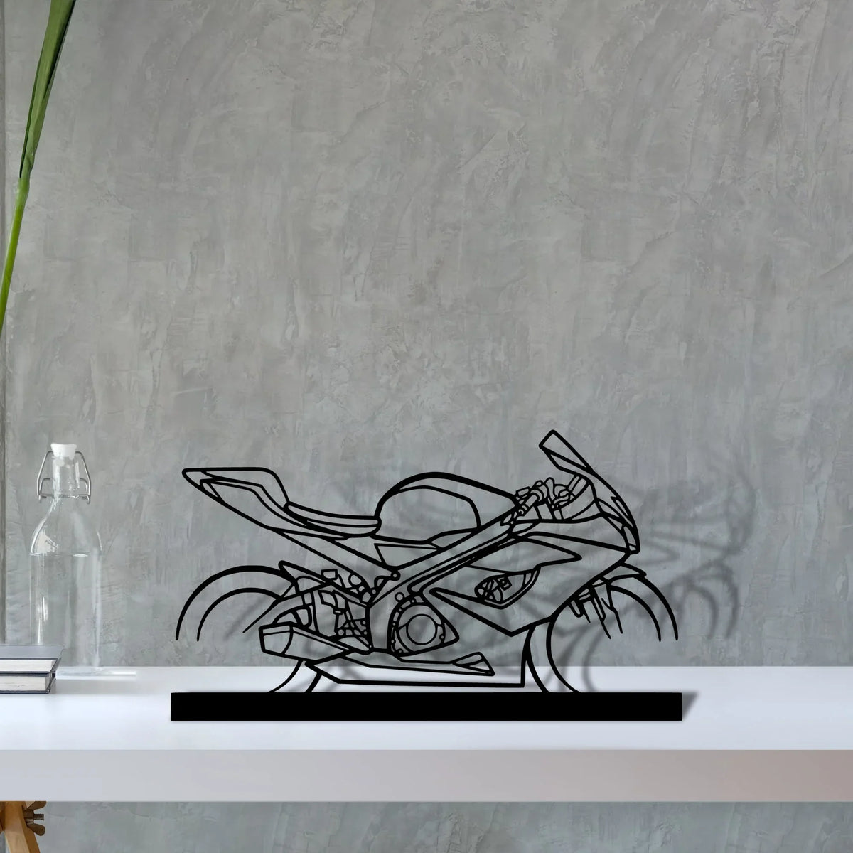 gsx-r-1000 Silhouette Metal Art Stand - Tinvibe