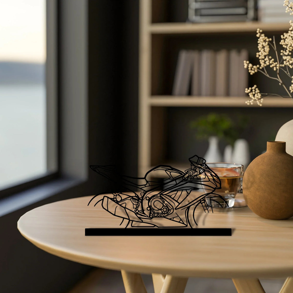 gsx-r Silhouette Metal Art Stand - Tinvibe