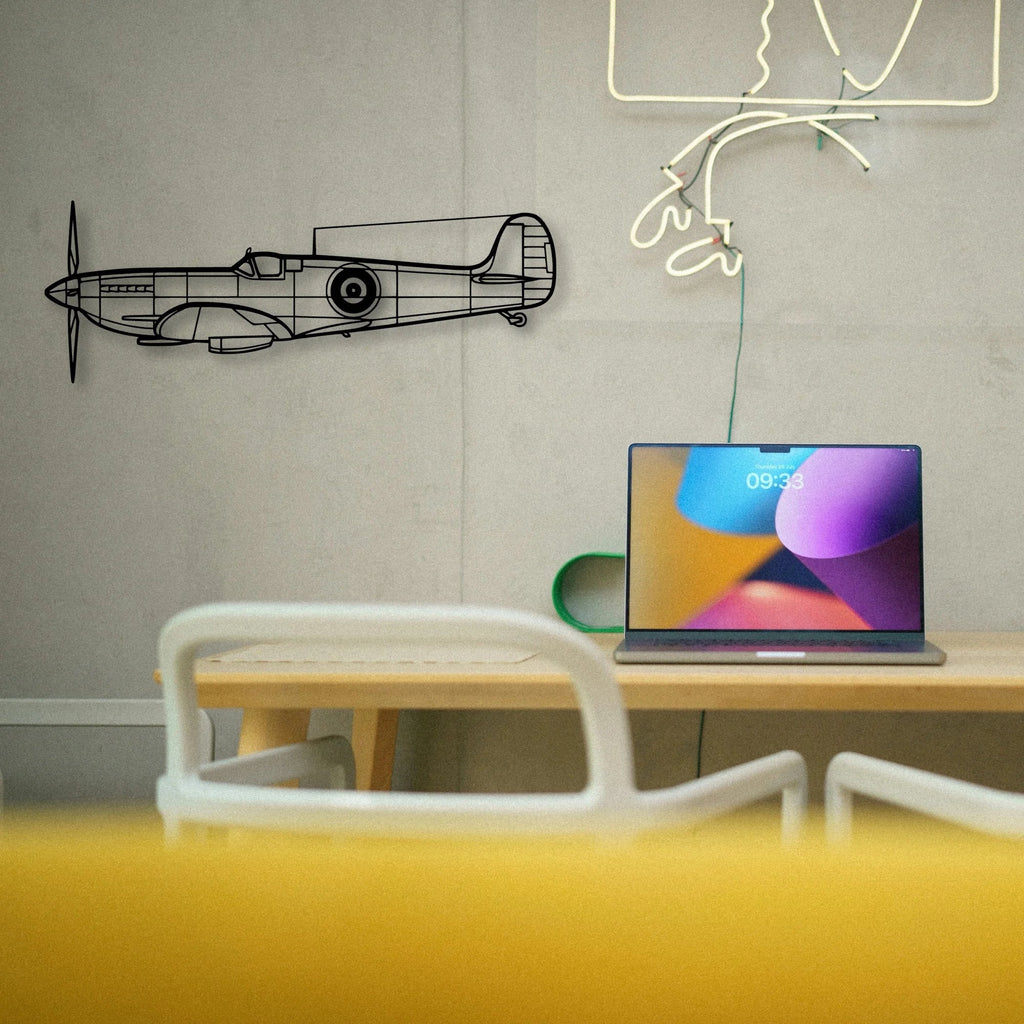 Hu 16B Albatross Classic Aircraft Silhouette Metal Wall Art - Tinvibe