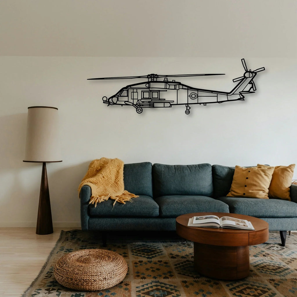 JA37 C Viggen Fighter Classic Aircraft Silhouette Metal Wall Art - Tinvibe