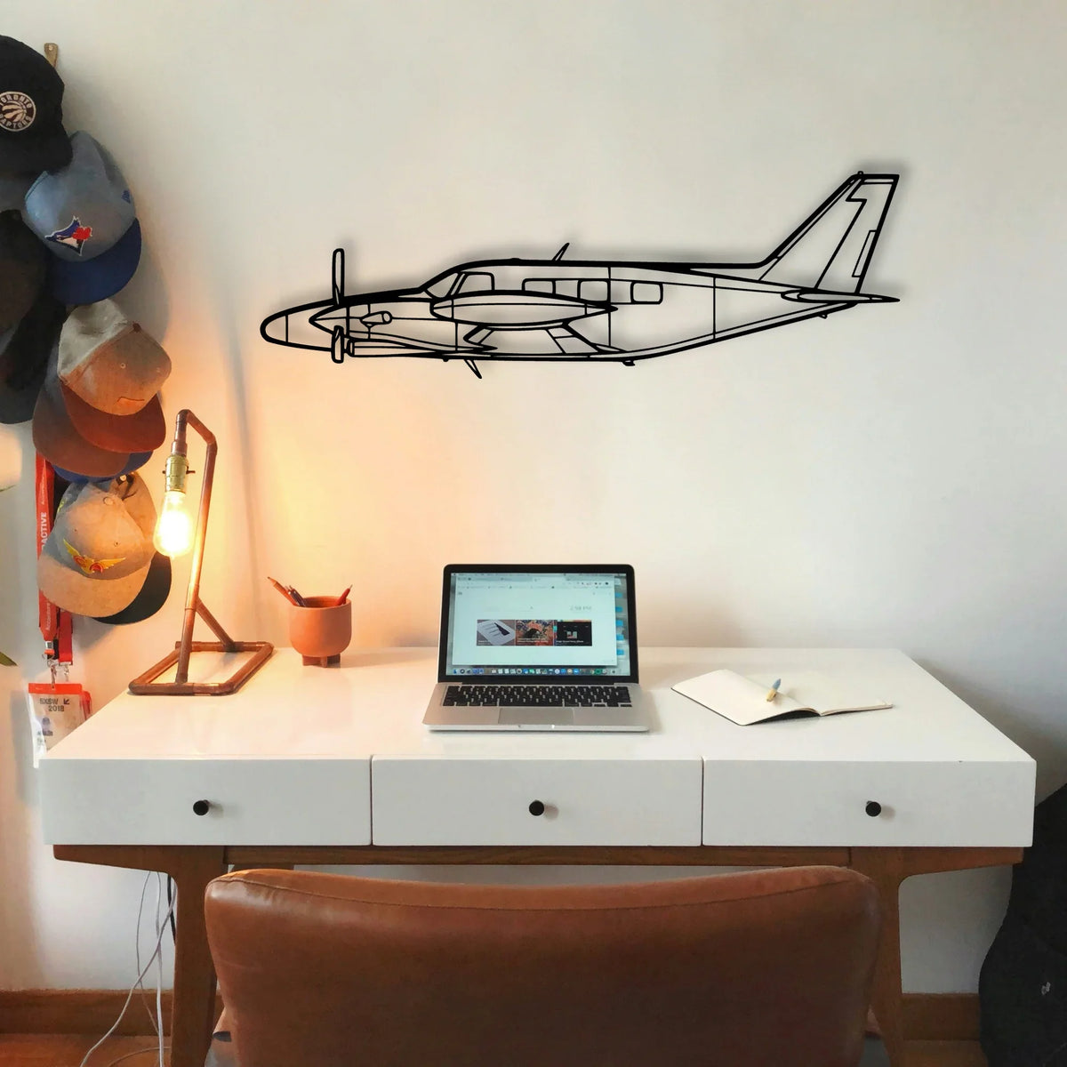 King Air C90 Gtx Classic Aircraft Silhouette Metal Wall Art - Tinvibe
