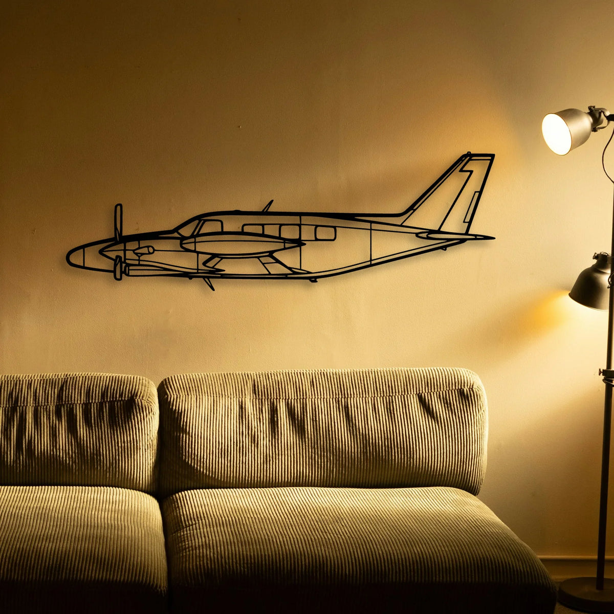 King Air C90 Gtx Classic Aircraft Silhouette Metal Wall Art - Tinvibe