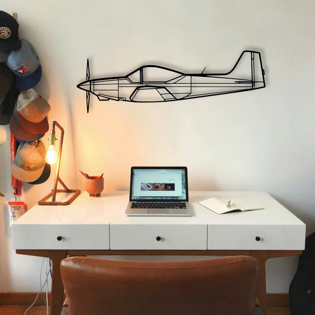 Learjet 60 Classic Aircraft Silhouette Metal Wall Art - Tinvibe